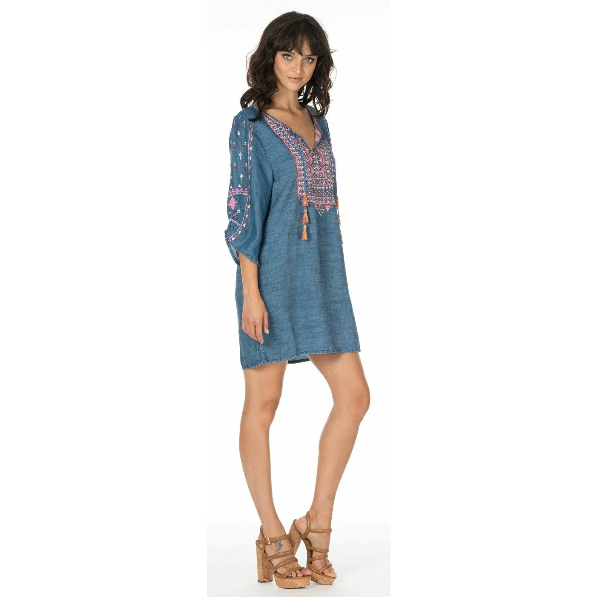 Megha Denim Tunic Plus Size