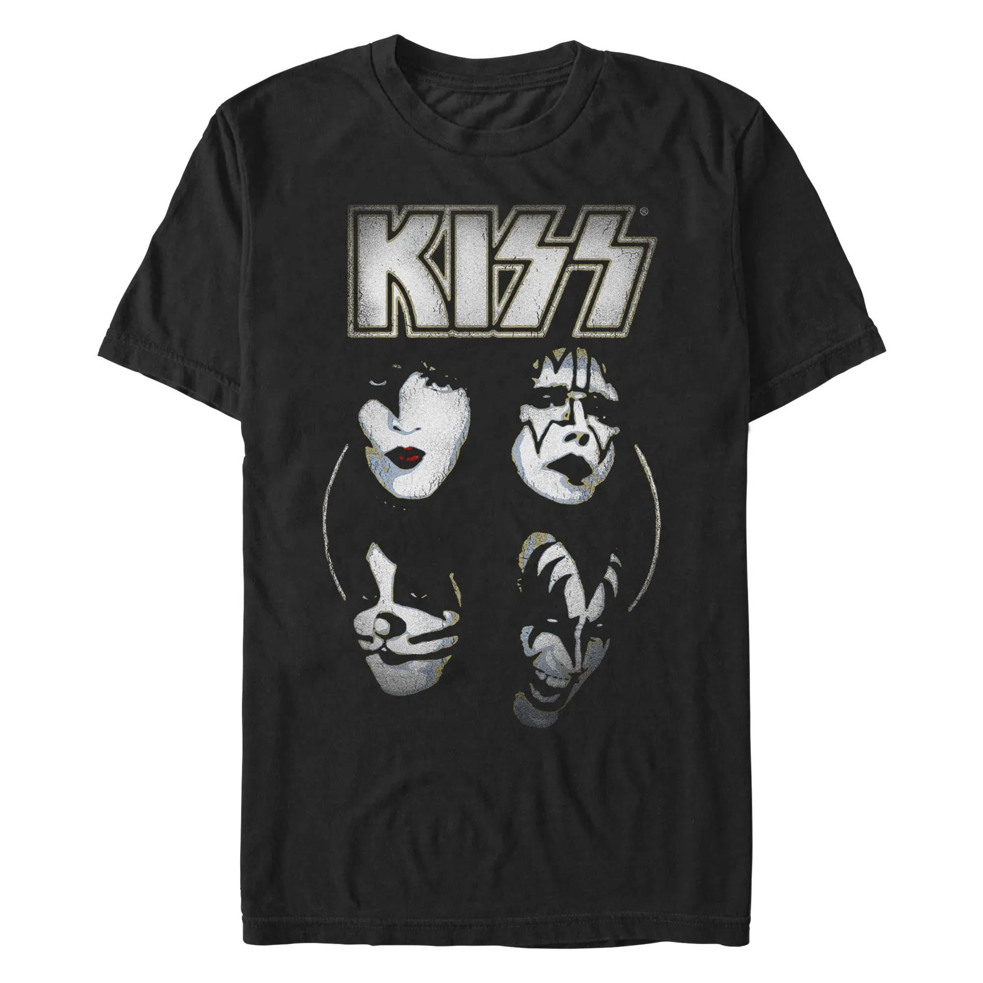 Men's KISS Shadowed Faces T-Shirt