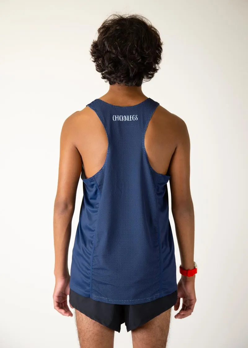 Men's Navy Blue Performance Singlet