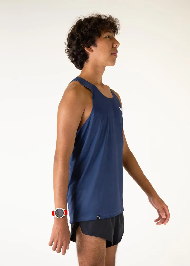 Men's Navy Blue Performance Singlet