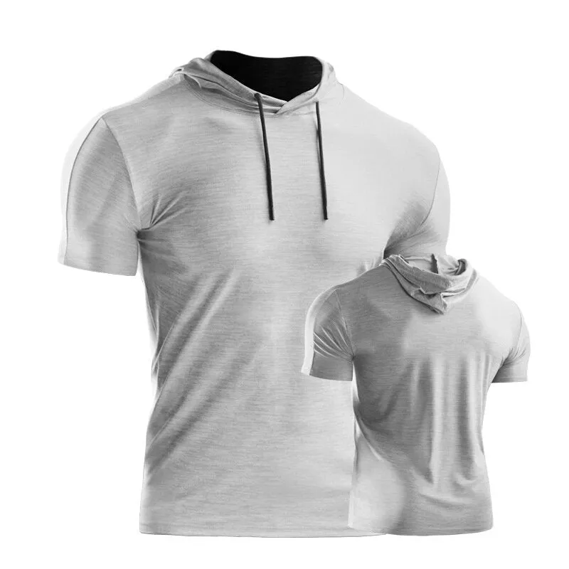 Men's Short Sleeve Sports Tops Spring Summer Workout Running Large Size T-shirt Athleisure Breathable Soft Sweat Out Shirt Gym Running Basketball Sportswear