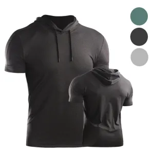 Men's Short Sleeve Sports Tops Spring Summer Workout Running Large Size T-shirt Athleisure Breathable Soft Sweat Out Shirt Gym Running Basketball Sportswear