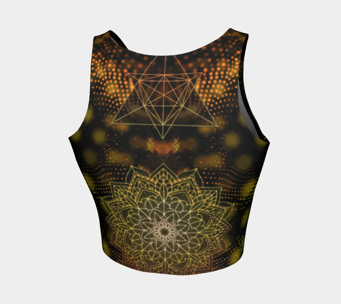 Merkaba || AthleticCropTop | by Cosmic Shiva