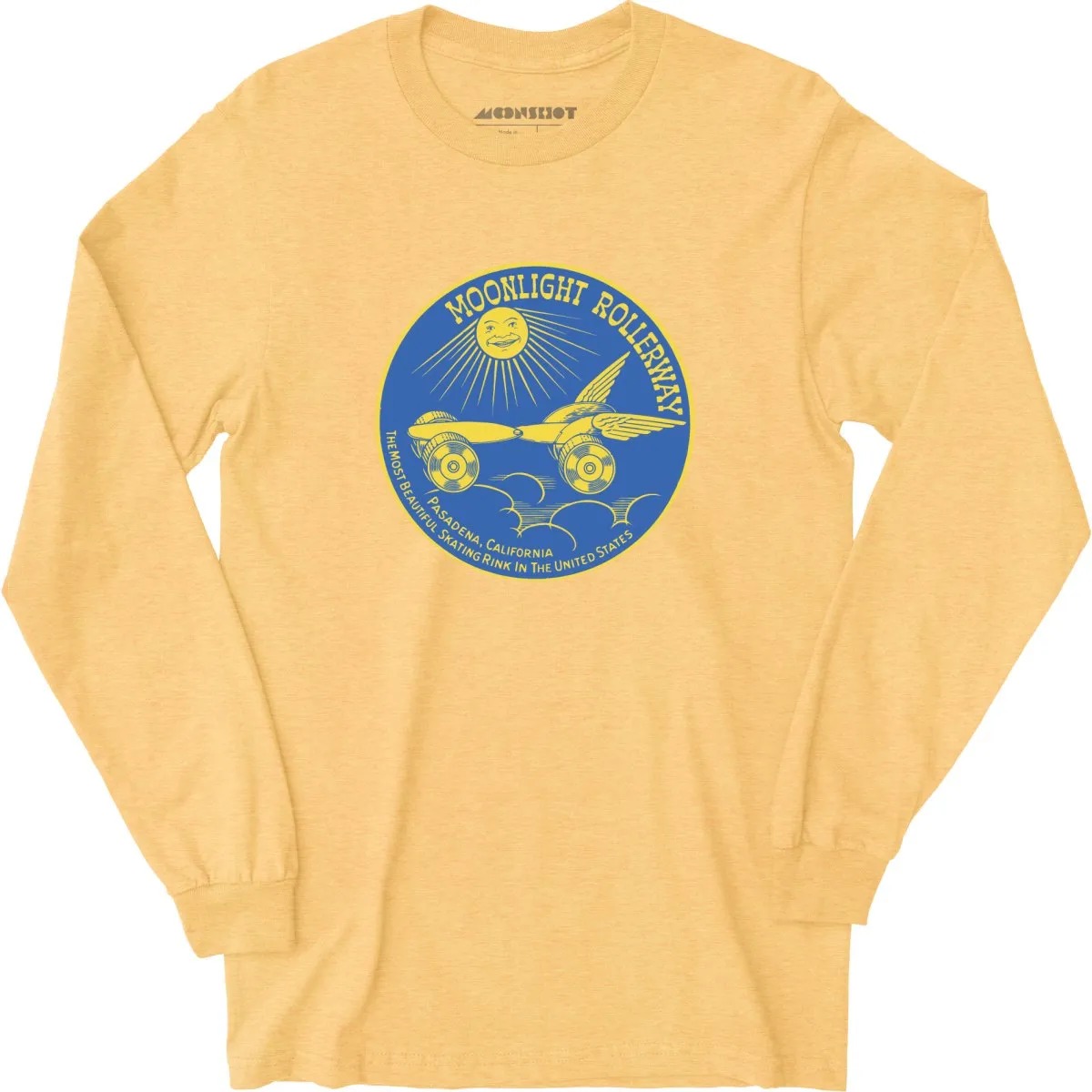 Moonlight Rollerway - Pasadena, CA - Vintage Roller Rink - Long Sleeve T-Shirt