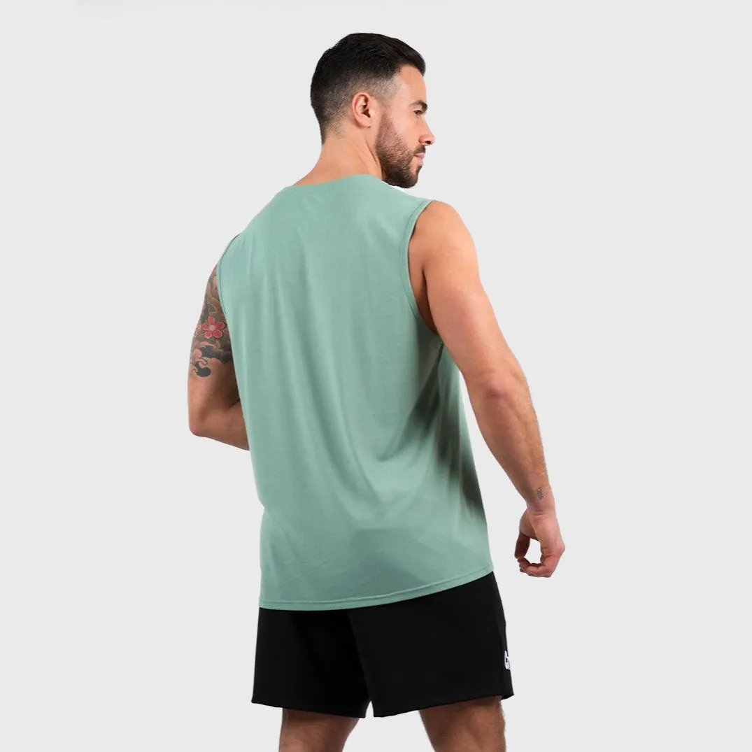 Northern Spirit - CrossFit® Rider Men Regular Fit Tank - SHALE GREEN