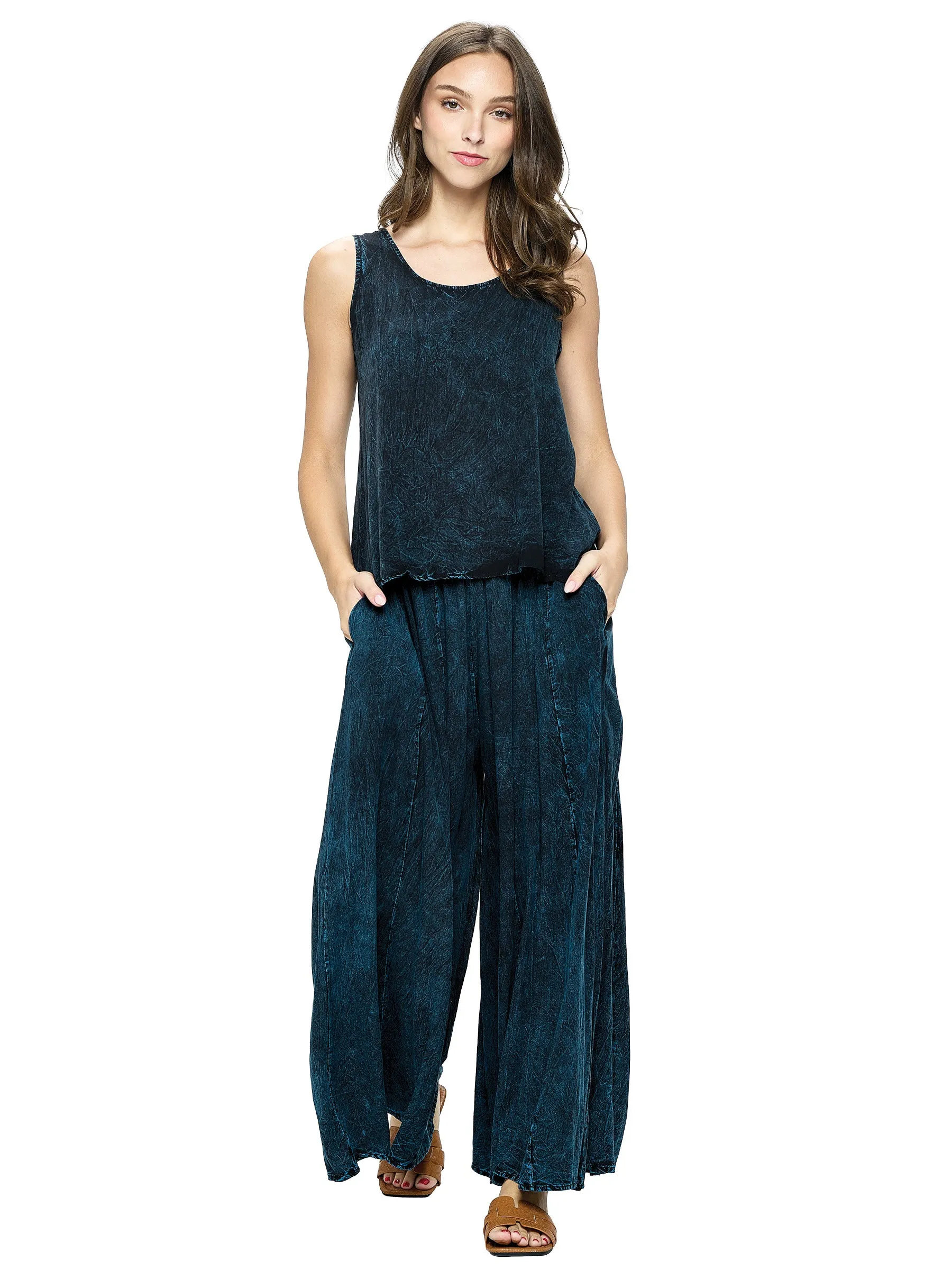 Pants Palazzo Vintage Wash