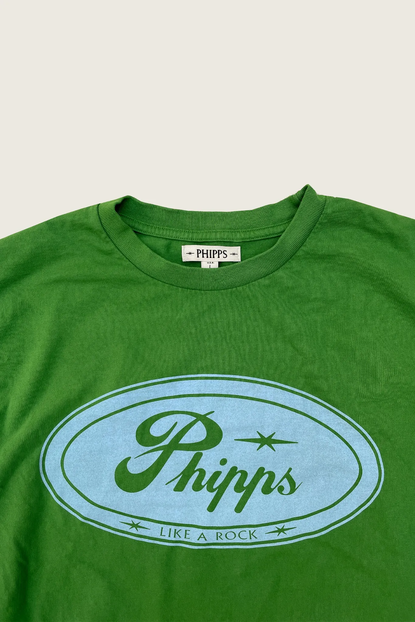 PHIPPS TRUCKER LOGO T LAWN GREEN