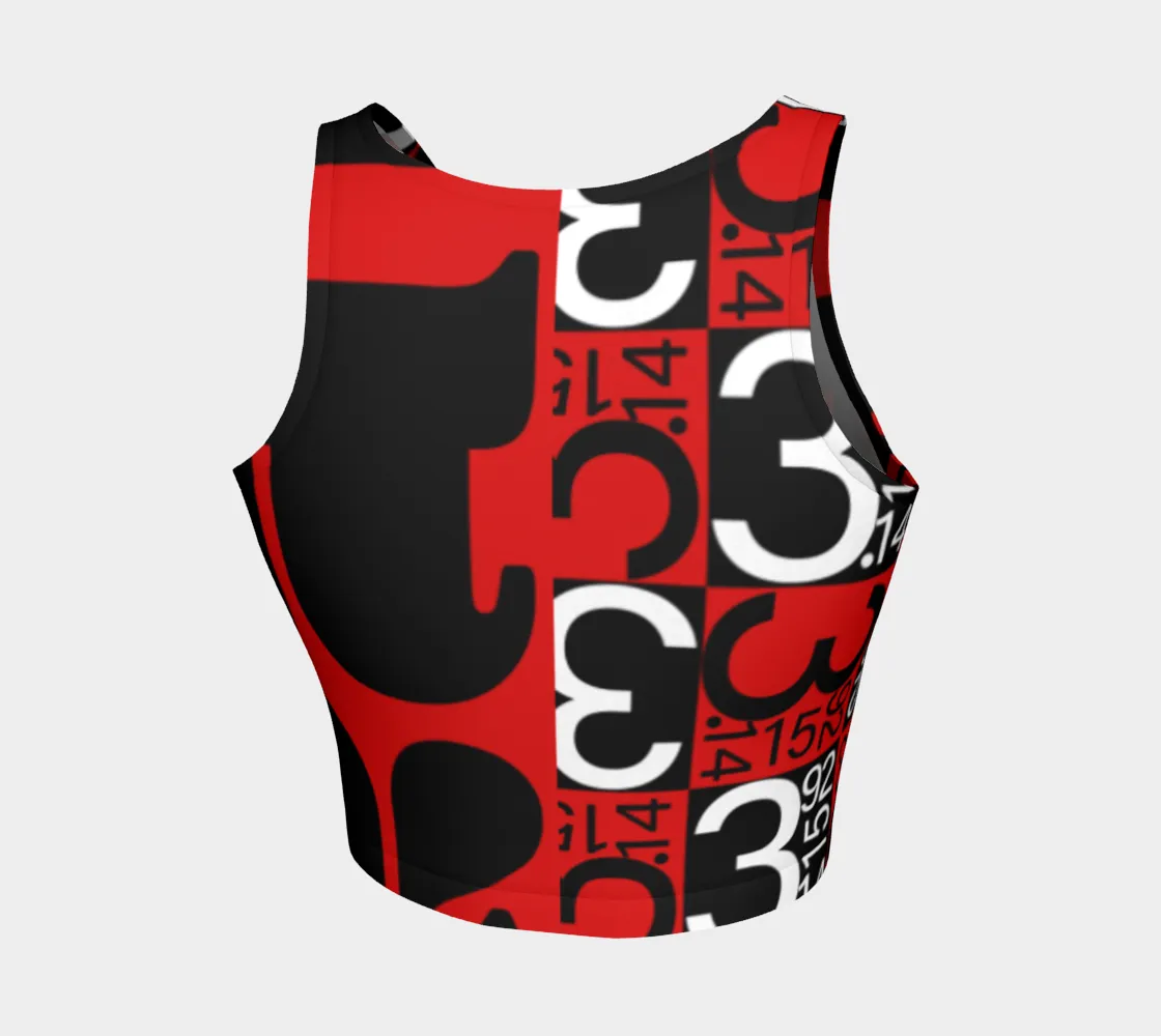 Pi Print Athletic Crop Top