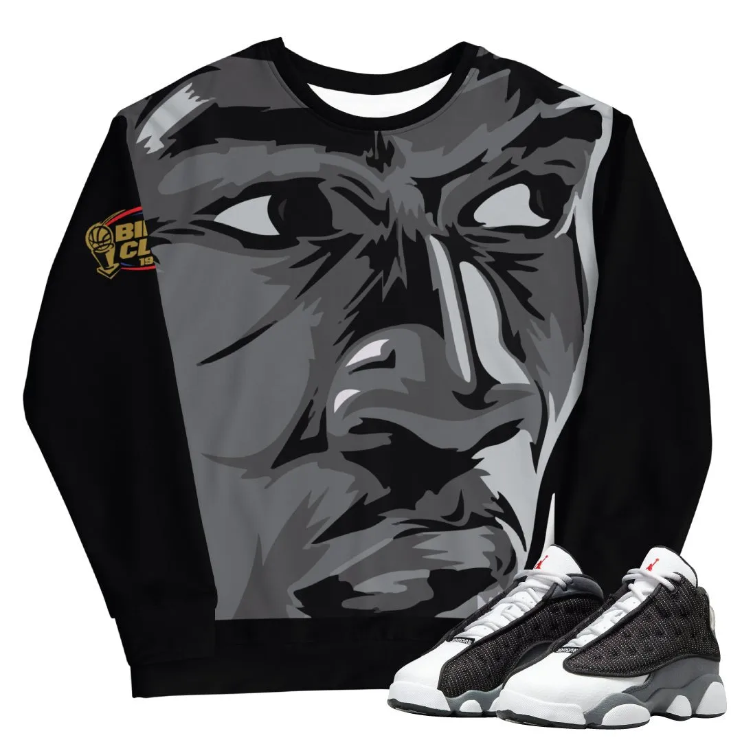 Retro 13 Black Big Face Sweatshirt