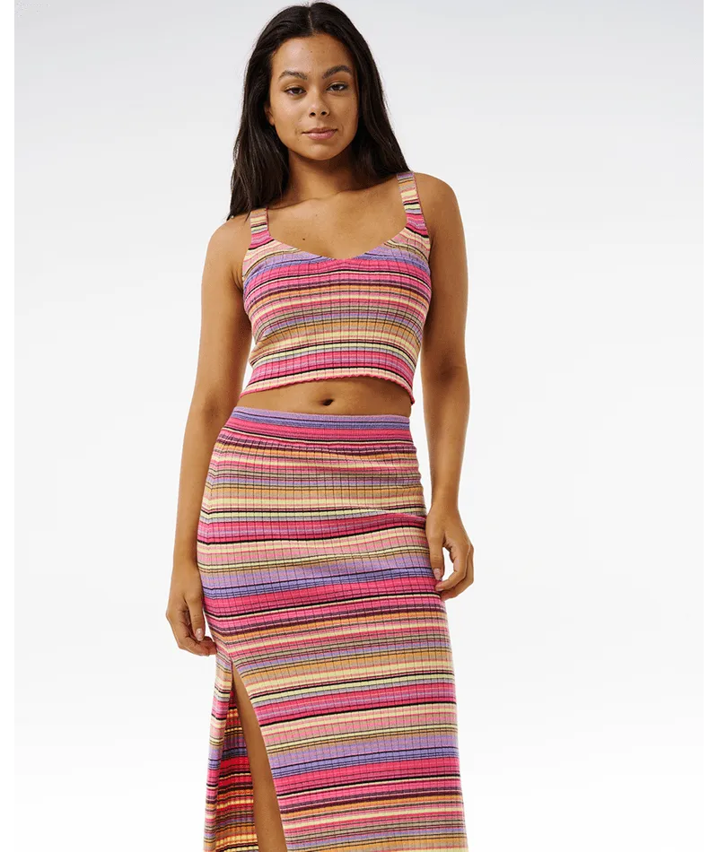 Rip Curl Palapa Knit Midi Skirt-Multi