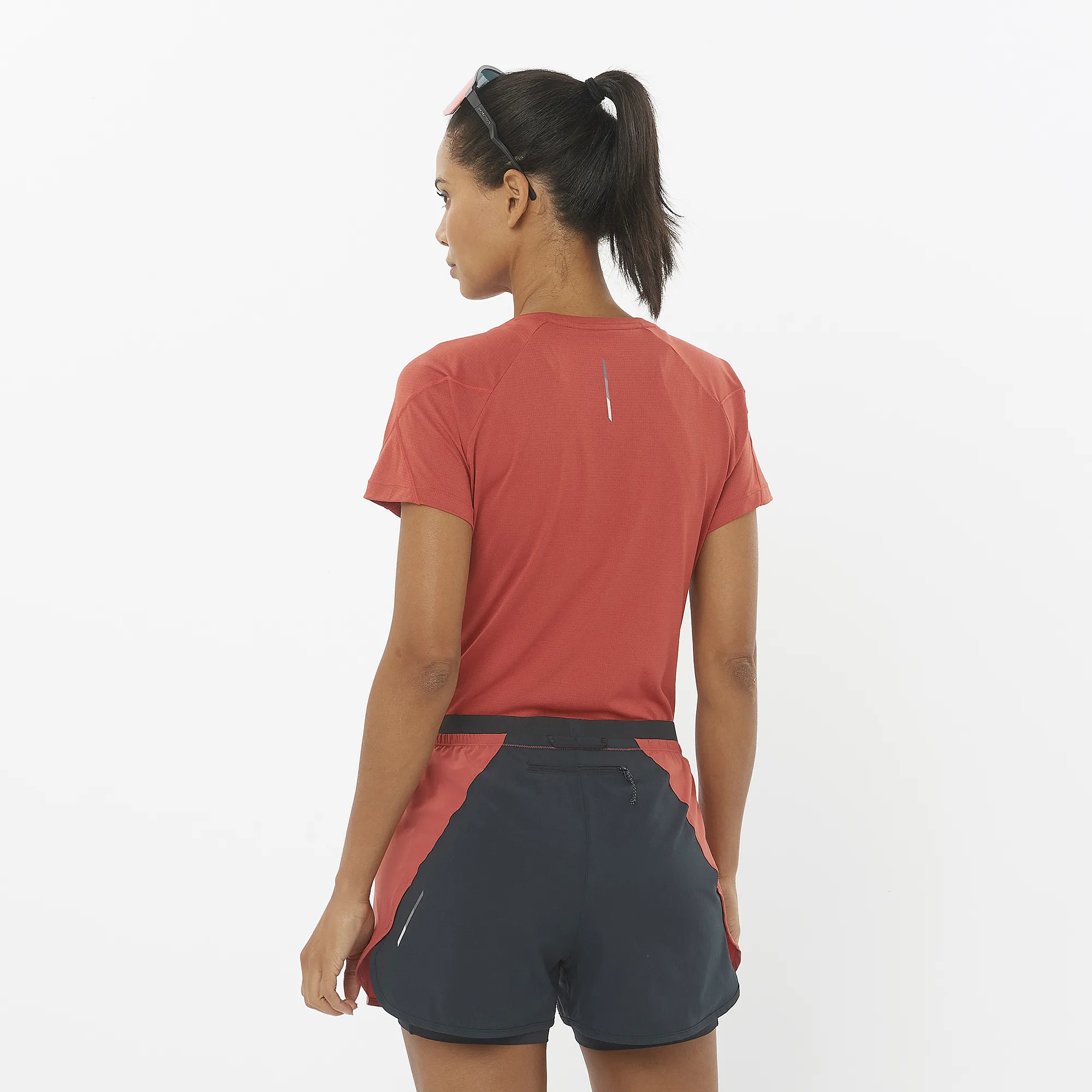 Salomon Cross Run Tee | Tandoori Spice | Womens