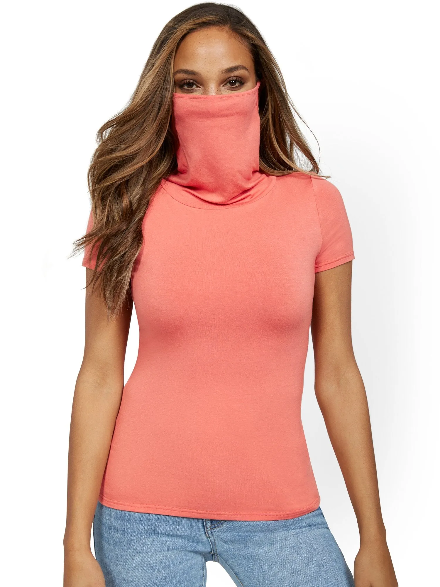 Short-Sleeve Mask Top