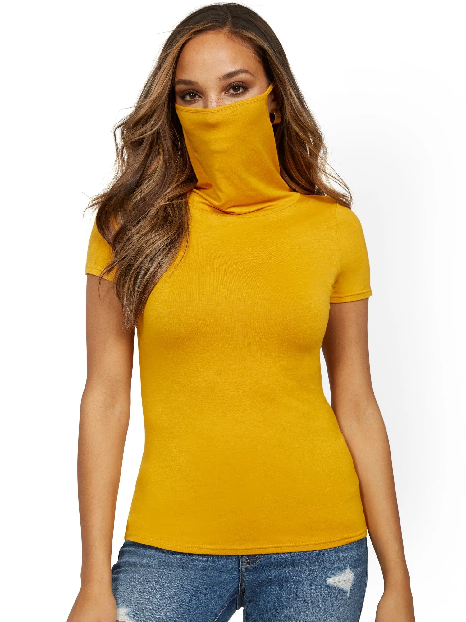 Short-Sleeve Mask Top