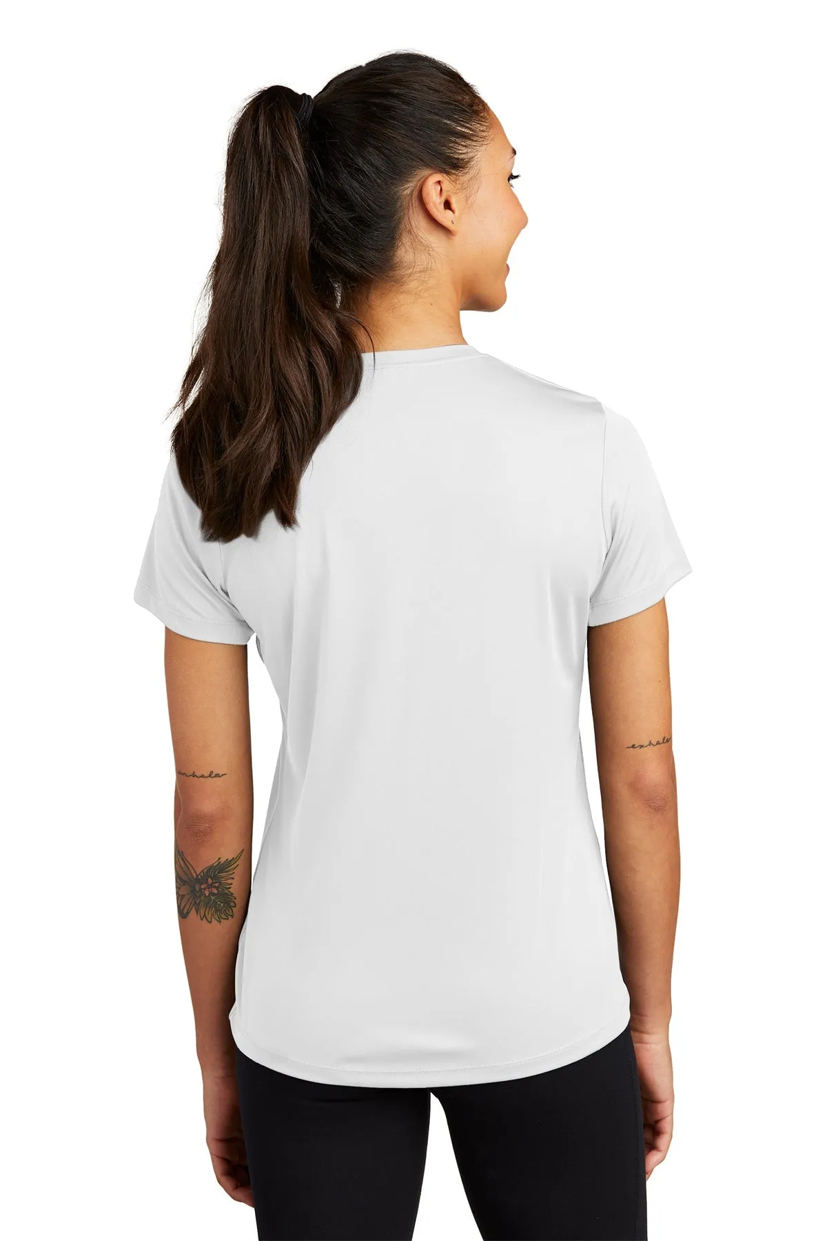 Sport-Tek Ladies PosiCharge Branded Competitor Tee's, White