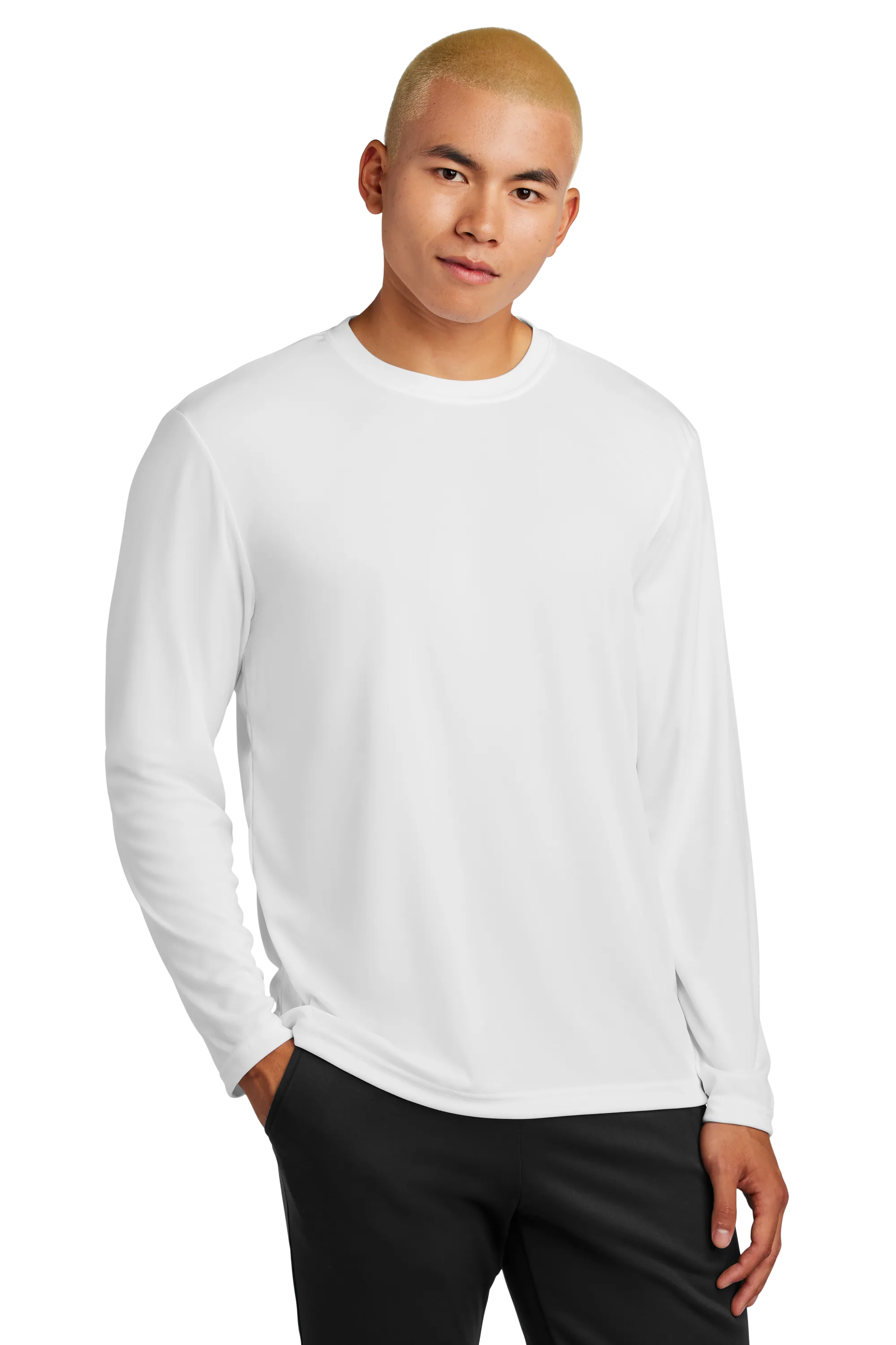 Sport-Tek® Long Sleeve PosiCharge® Competitor™ Tee - White