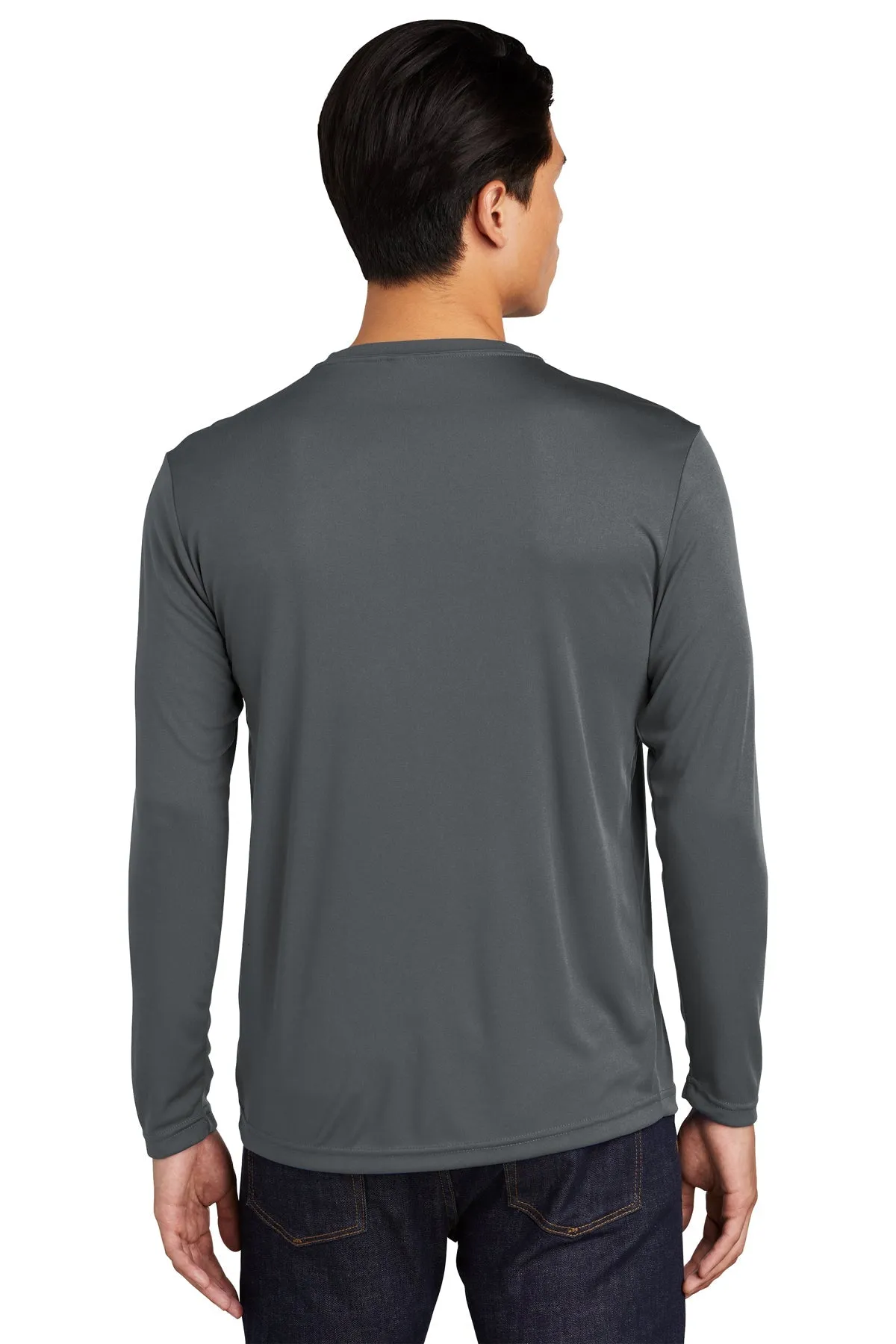 Sport-Tek Tall Long Sleeve PosiCharge Custom Competitor Tee's, Iron Grey