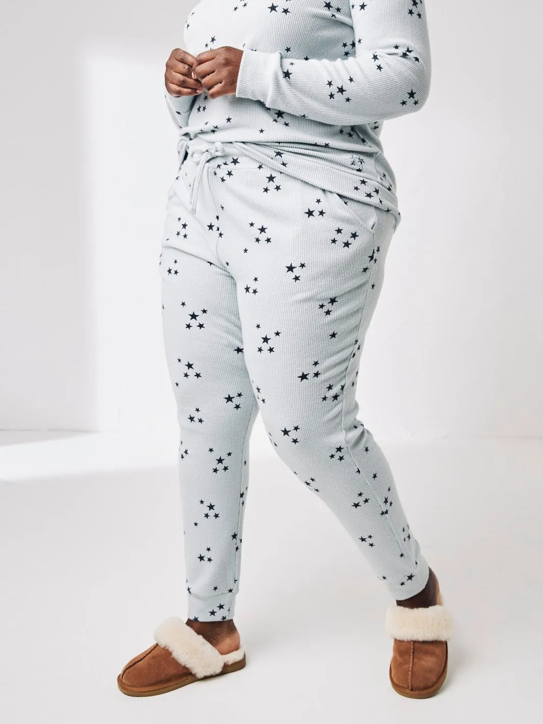 Star Print Jogger Pants