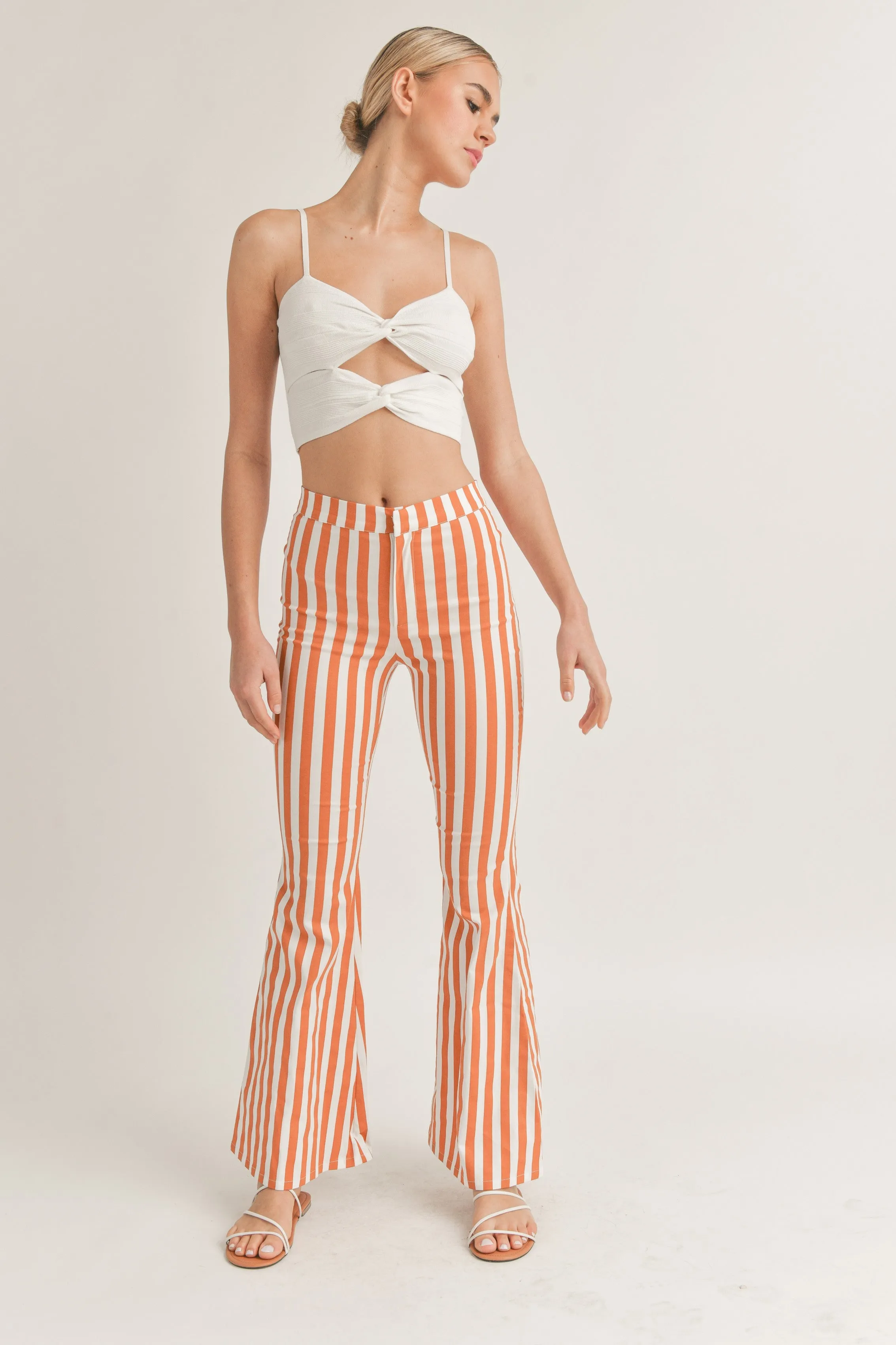 Stripe Bootcut Pant