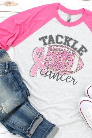 Tackle Cancer Tri-Blend Unisex 3/4 Raglan