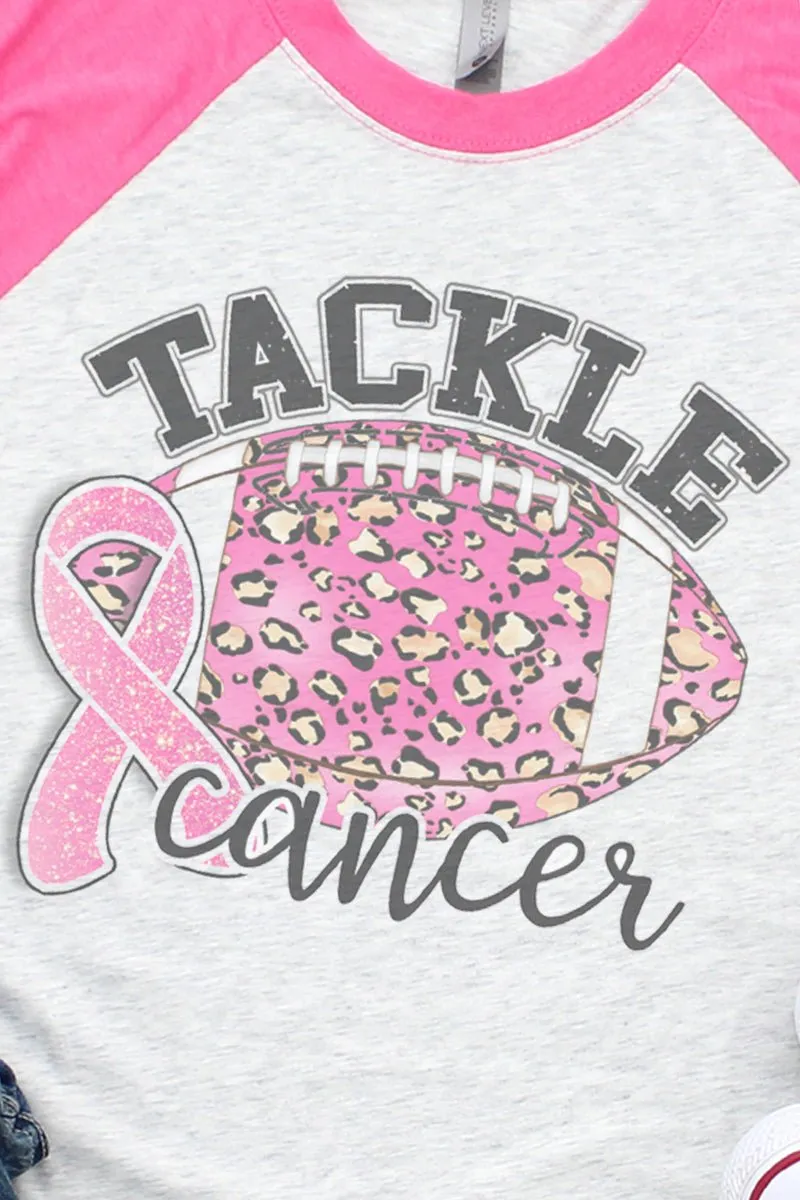 Tackle Cancer Tri-Blend Unisex 3/4 Raglan