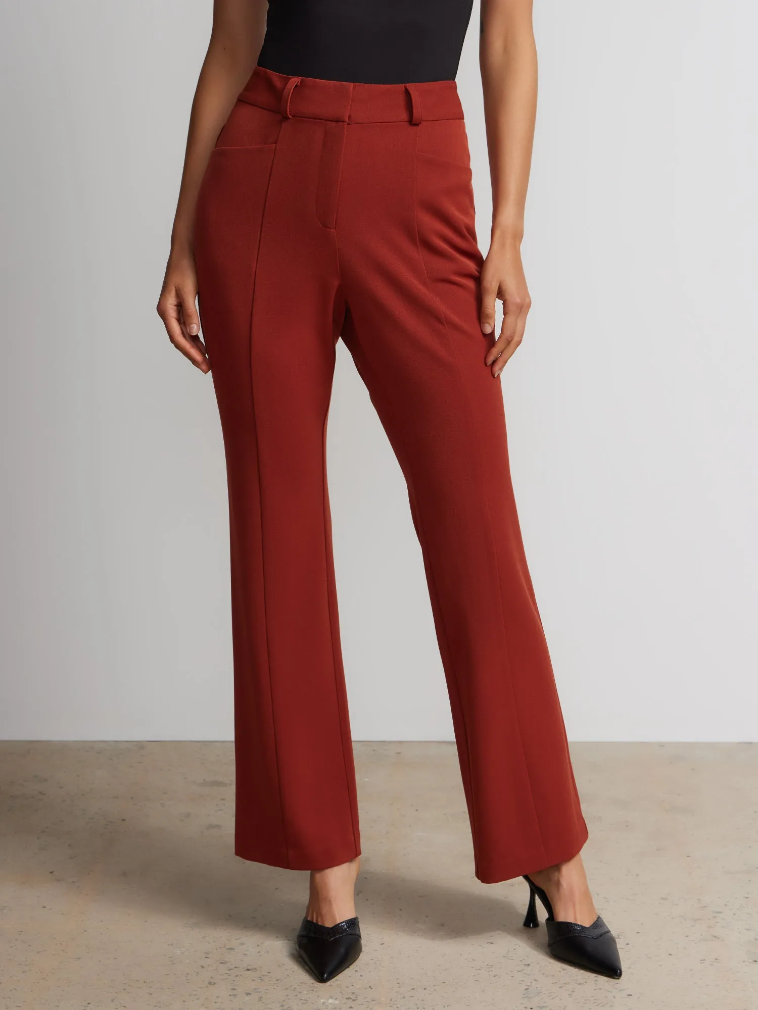 Tall Seamed Slim Bootcut Pants