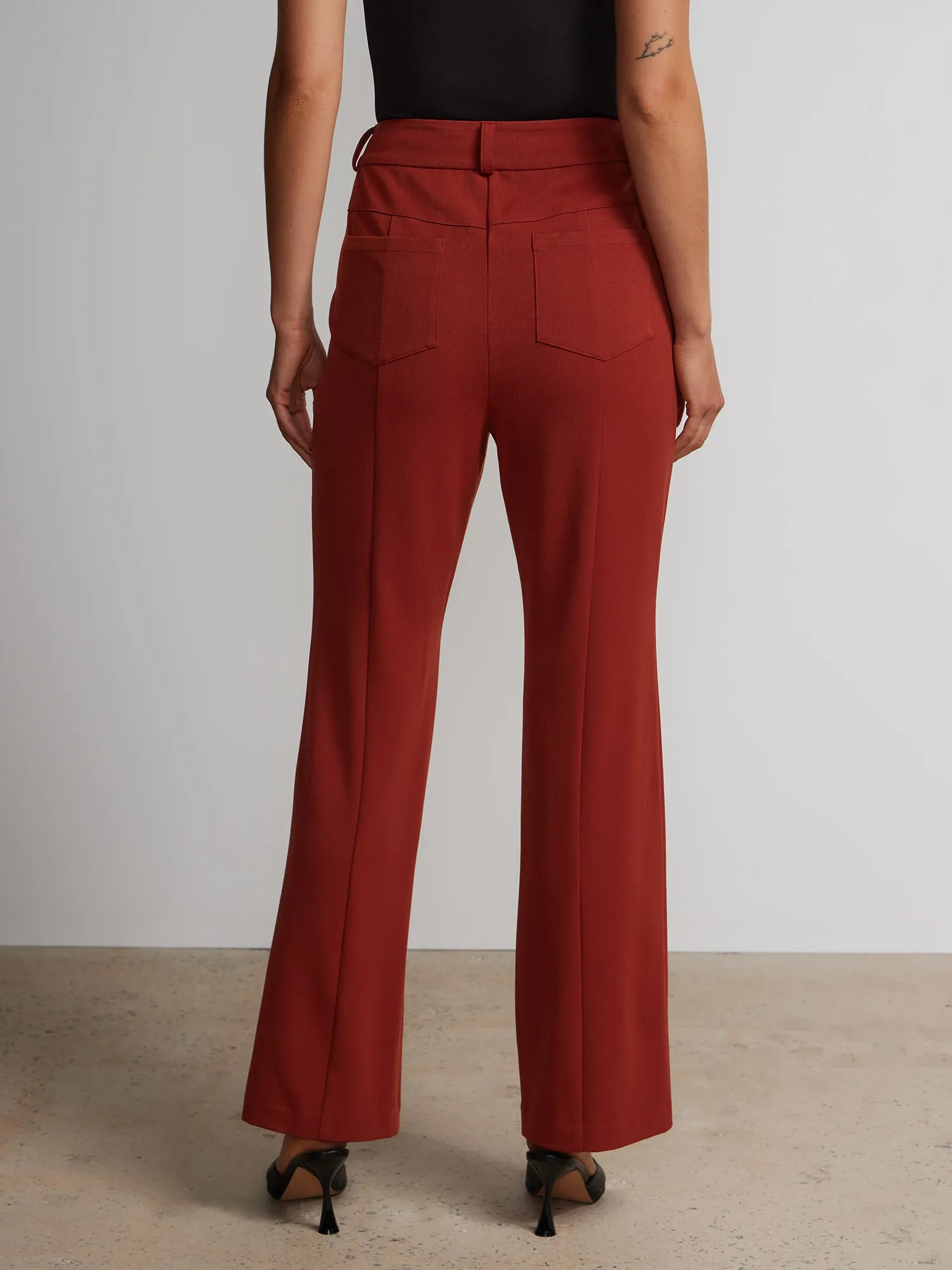 Tall Seamed Slim Bootcut Pants