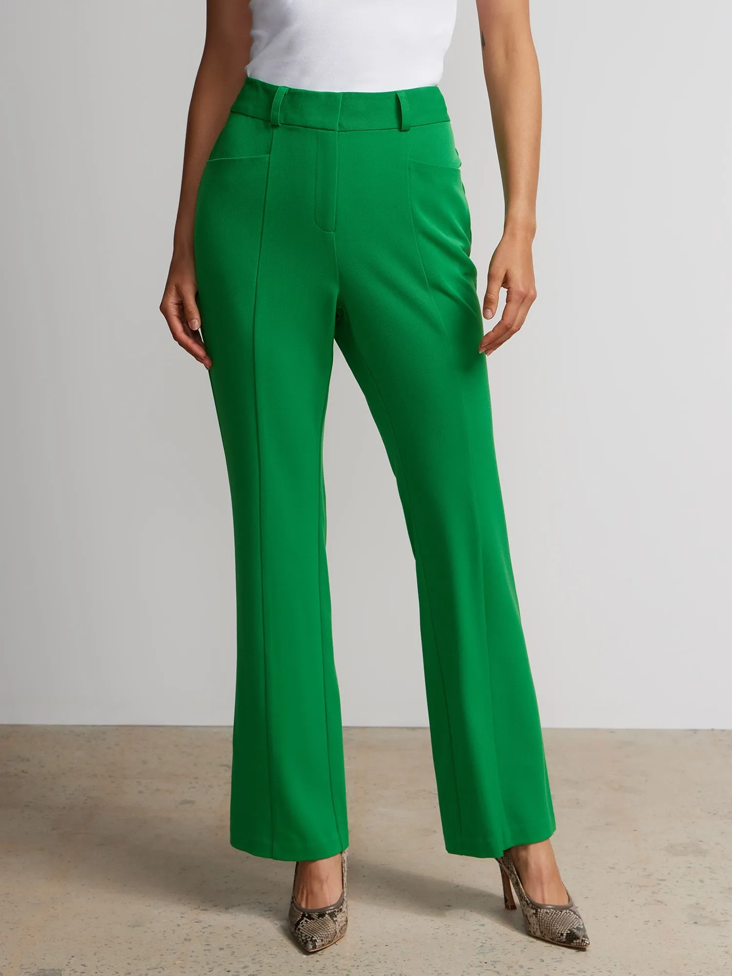 Tall Seamed Slim Bootcut Pants