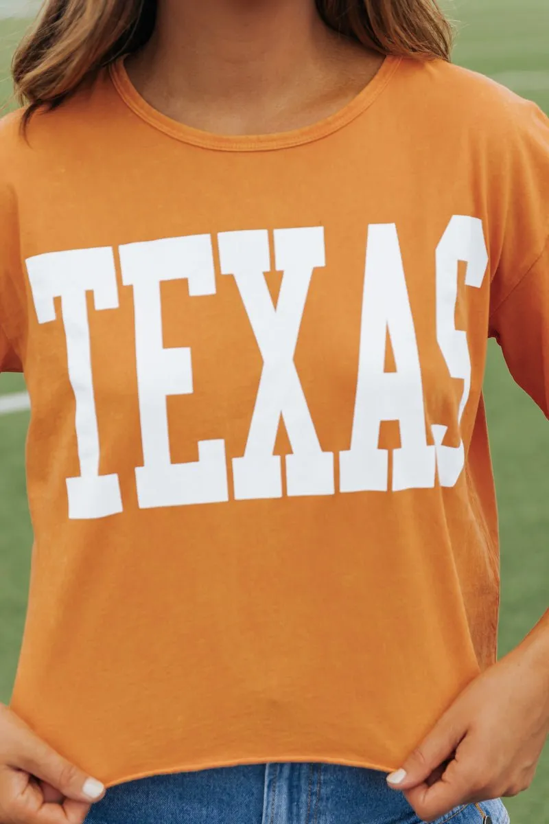 Texas Short Sleeve Game Day Tee - Orange - FINAL SALE