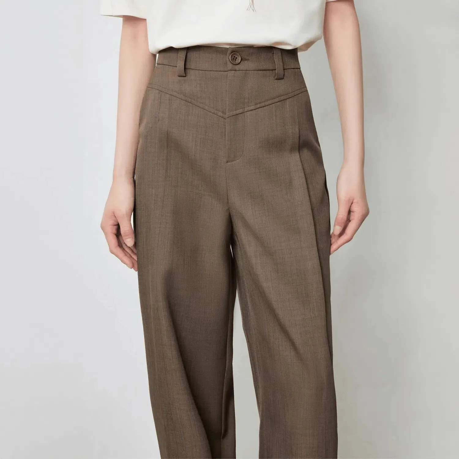 Vellure – Pleated front – Wide-leg pants