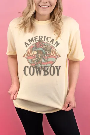 Vintage American Cowboy Adult Soft-Tek Blend T-Shirt