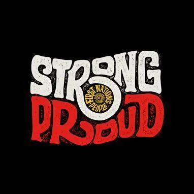 Vintage Strong & Proud Classic Black Cotton Crew Neck Kids T-Shirt