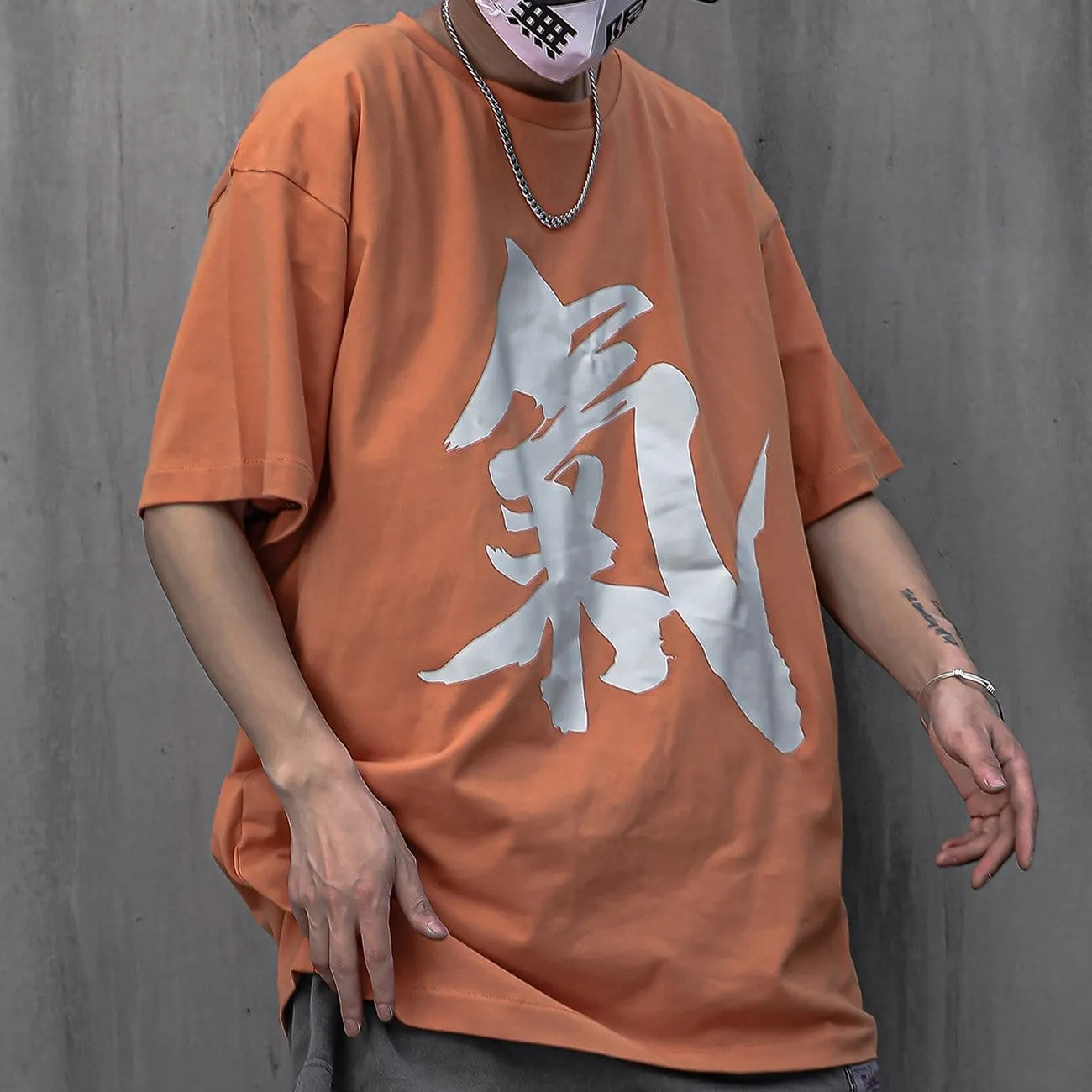 WLS Functional Chinese Printed Tee