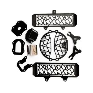 Xpulse BS6 Combo Set: Headlight, Radiator, Fluid, & Side Stand Protection