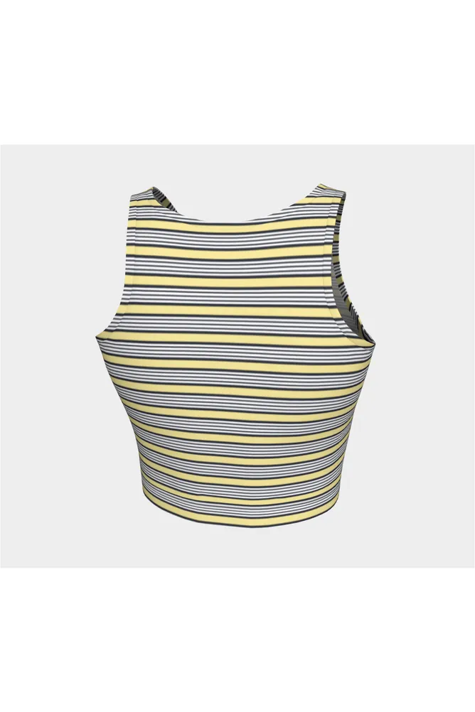 Yellow Stripes Athletic Top