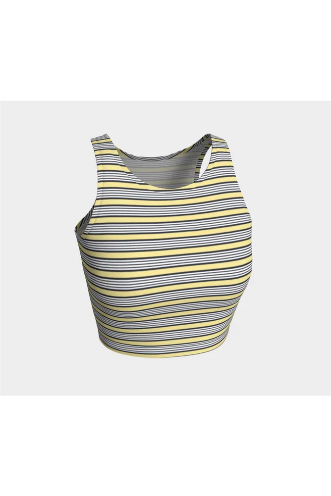 Yellow Stripes Athletic Top